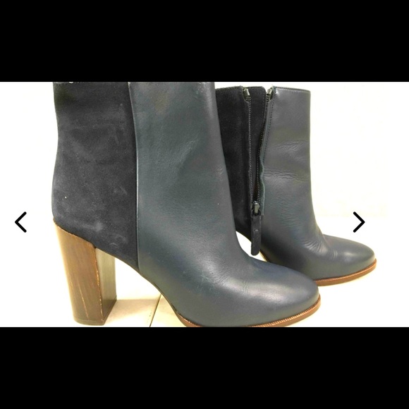 Massimo Dutti Block Heeled Bootie Size 40 - Picture 1 of 5